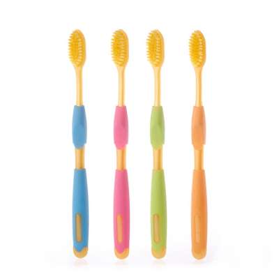 Custom home travel spiral filament bristle manual adult plastic cover toothbrush