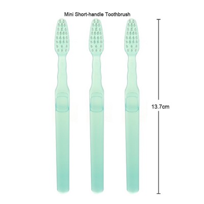 Mini Micro Special Needs Aviation Disposable Short-handle Single Use Pocket Toothbrush