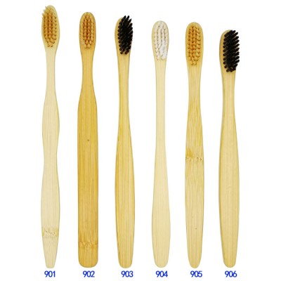 logo oem 100% Organic Charcoal bristle Private soft tube interdental brush  Wholesale Bamboo Toothbrush